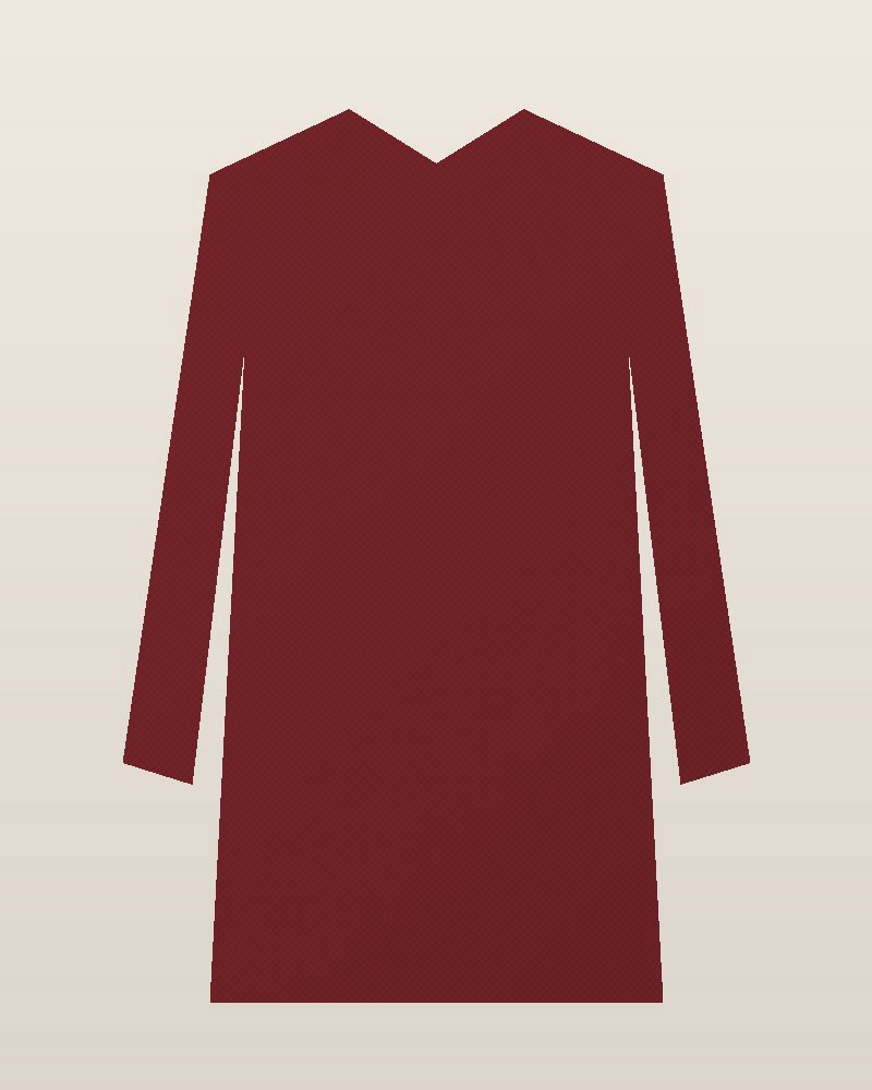 1950s Tweed Belted Coat — Oxblood, photographed flat