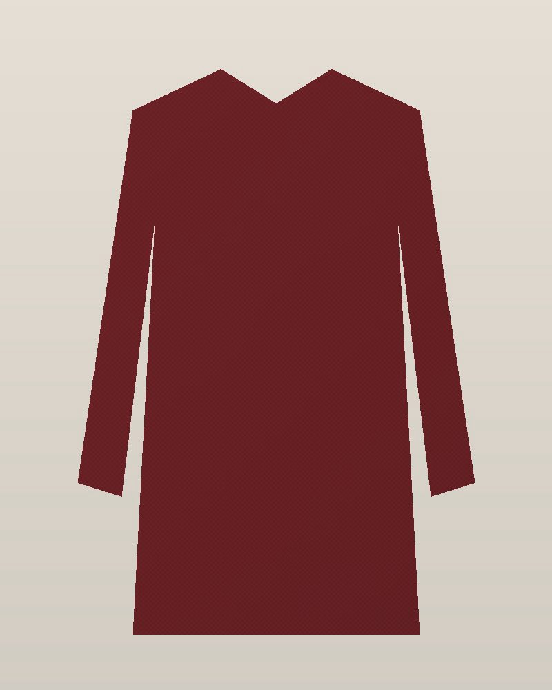 1950s Tweed Belted Coat — Oxblood, photographed flat