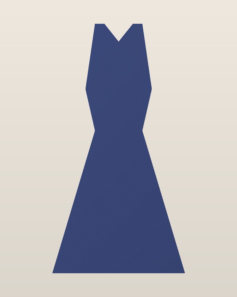 1950s Silk Slip Dress — Indigo