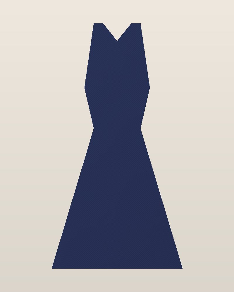 Y2K Rayon Prairie Dress — Navy, photographed flat