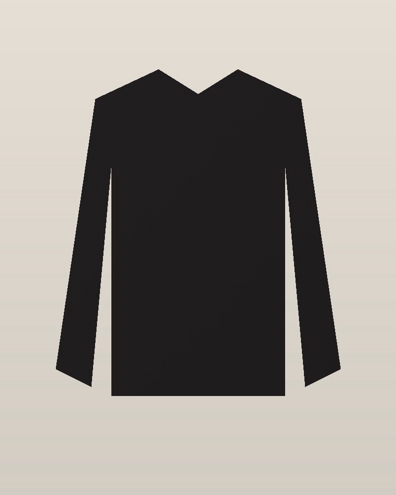 1980s Polyester Puff-Sleeve Blouse — Black, photographed flat
