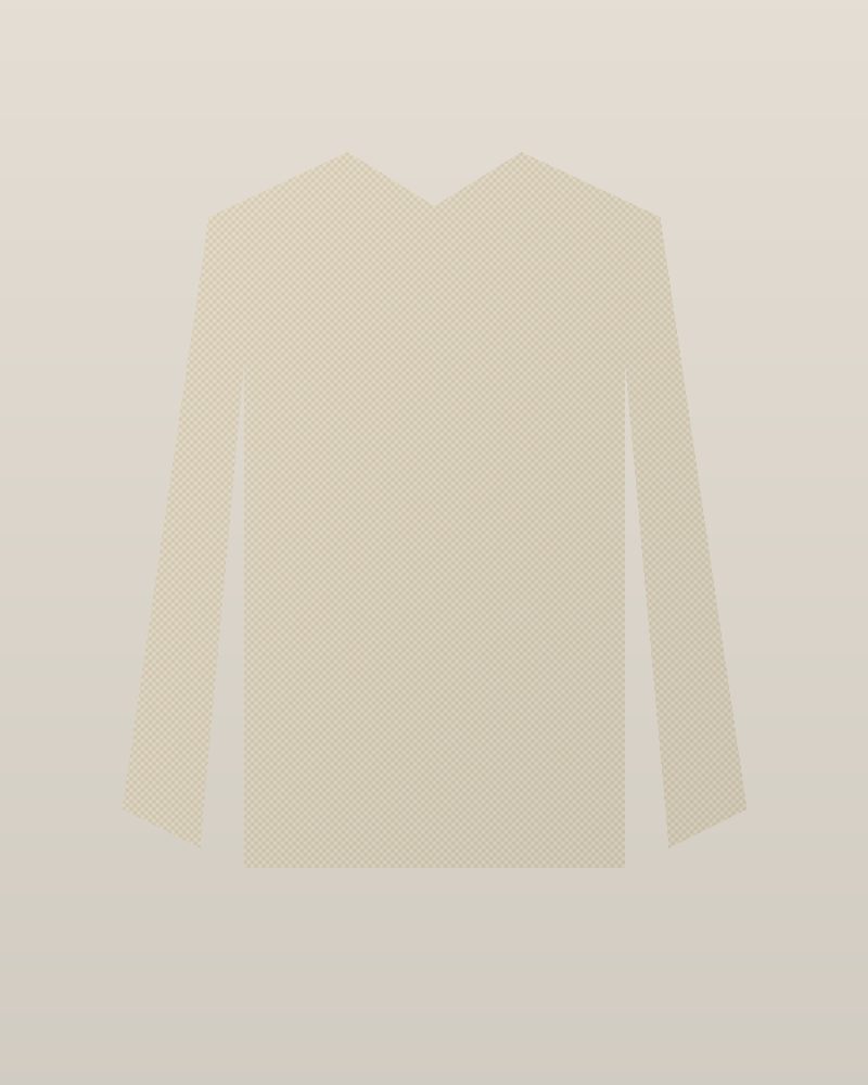 1960s Wool Western Jacket — Cream, photographed flat