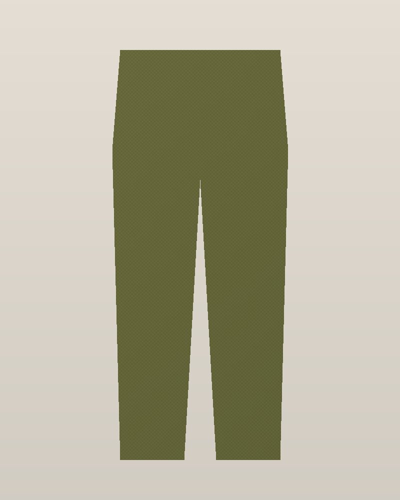 1980s Denim Straight-Leg Jeans — Olive, photographed flat