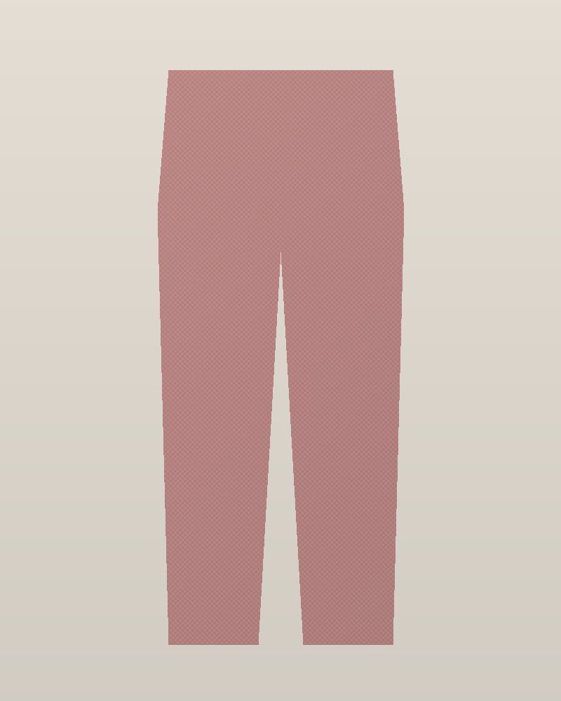 1950s Denim Bootcut Jeans — Dusty Rose, photographed flat