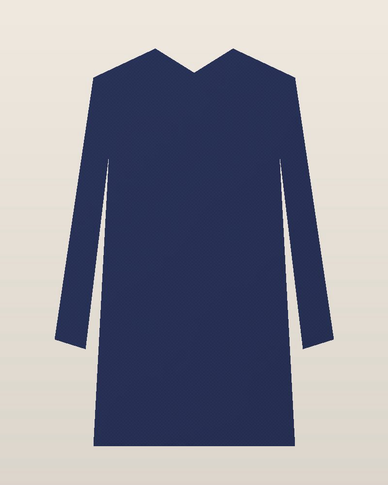 Y2K Tweed Bomber Coat — Navy, photographed flat