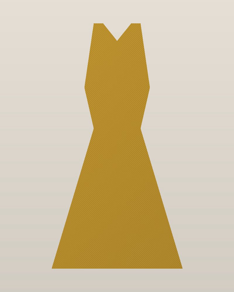 1990s Crepe Slip Dress — Mustard, photographed flat