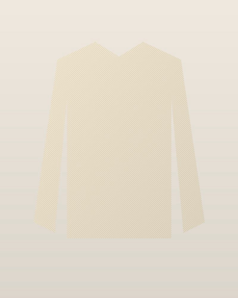 1950s Corduroy Western Jacket — Cream, photographed flat