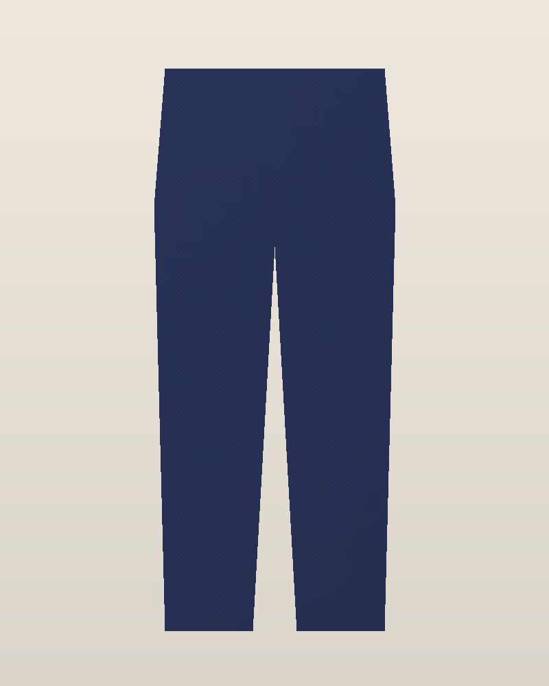 1950s Corduroy Wide-Leg Trousers — Navy, photographed flat