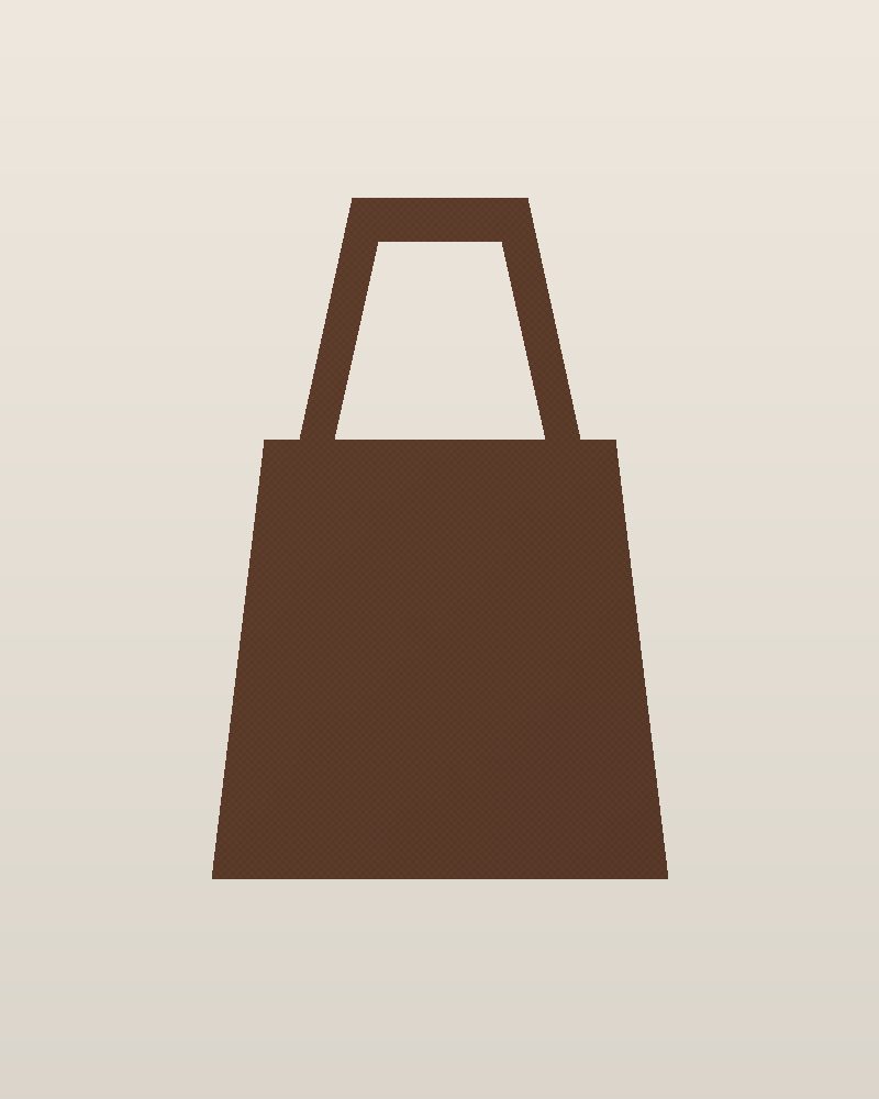 1980s Tapestry Tooled Shoulder Bag — Chocolate, photographed flat