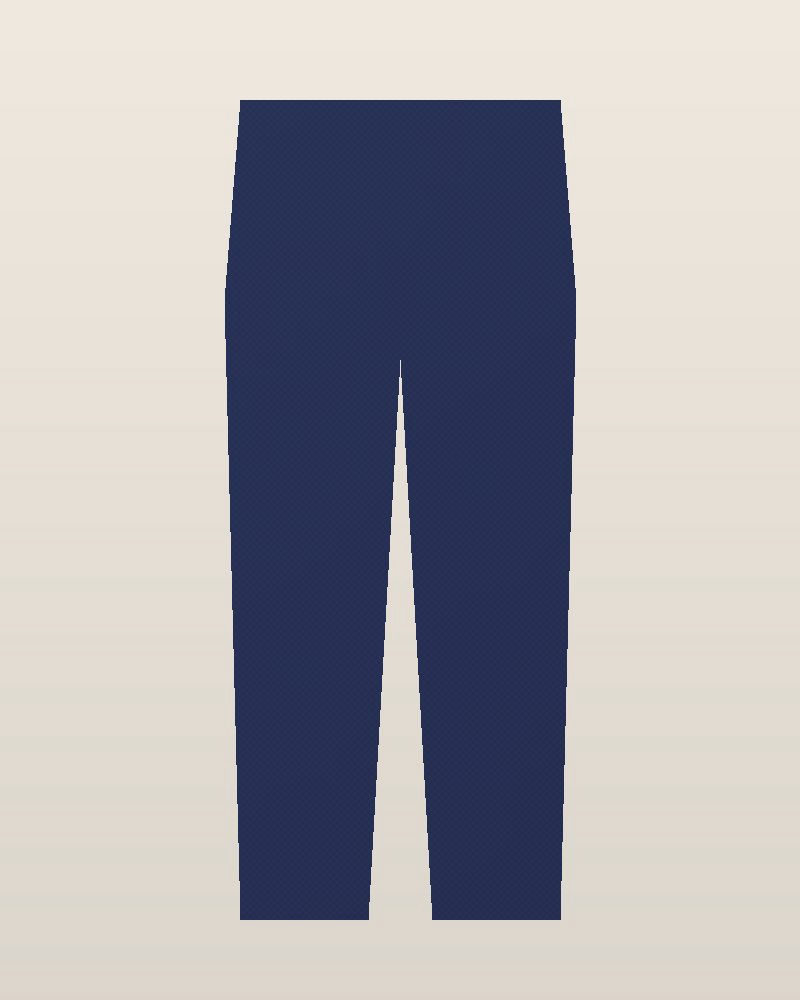 1950s Corduroy Wide-Leg Trousers — Navy, photographed flat