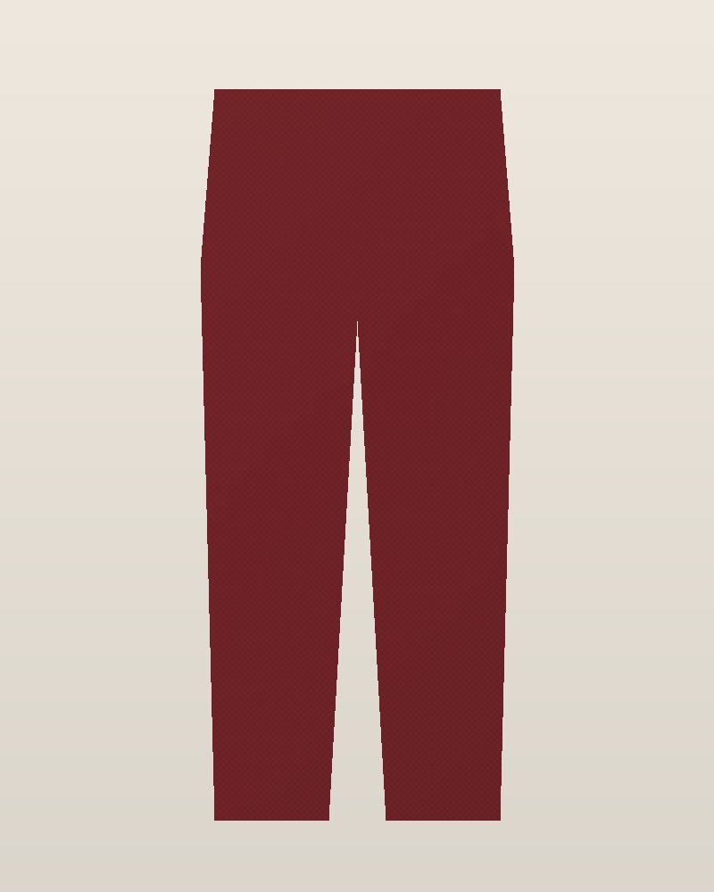 1970s Denim Straight-Leg Jeans — Oxblood, photographed flat