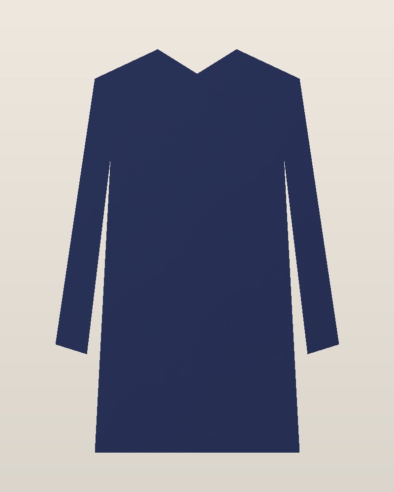 Y2K Tweed Bomber Coat — Navy, photographed flat