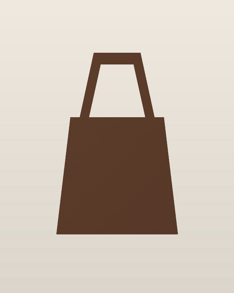 1980s Tapestry Tooled Shoulder Bag — Chocolate, photographed flat