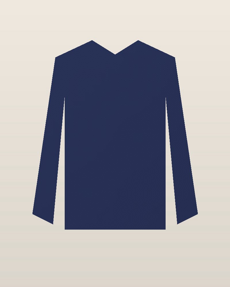 1970s Cotton Fleece Raglan Crewneck Sweatshirt — Navy, photographed flat